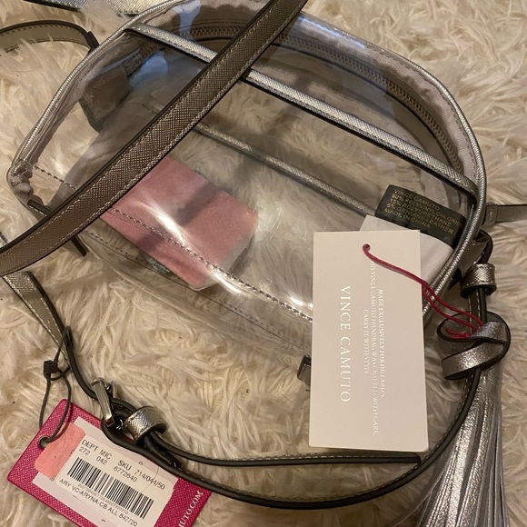 Vince Canute Aryna Clear Mini Tassel Crossbody Bag - Picture 4 of 4